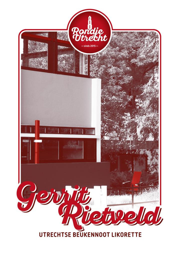 Gerrit Rietveld Beukennoot likorette  Rondje Utrec