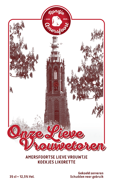 Onze Lieve Vrouwetoren voorzijde Rondje Amersfoort