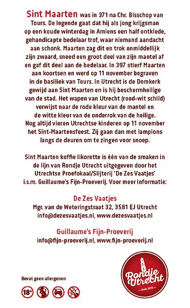 Sint Maarten koffie Likorette Rondje Utrecht