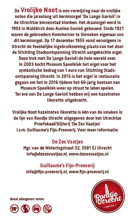 Vrolijke Noot karamel Likorette Rondje Utrecht