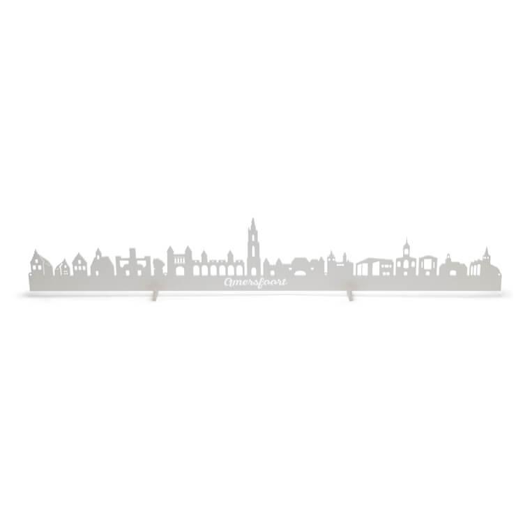 Amersfoort skyline horizontaal in hout of acryl in de kleuren rood wit of zwart