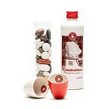 Keientrekkers Likorette + bijpassende keitjes snoepjes en bijpassende Rondje Amersfoort likeurglaasjes.

De stad Amersfoort draagt als bijnaam ‘Keistad’, waaraan de inwoners de geuzennaam ‘Keientrekkers’ danken.