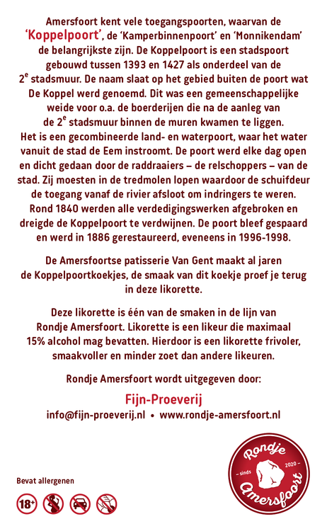 Koppelpoort achterzijde Rondje Amersfoort